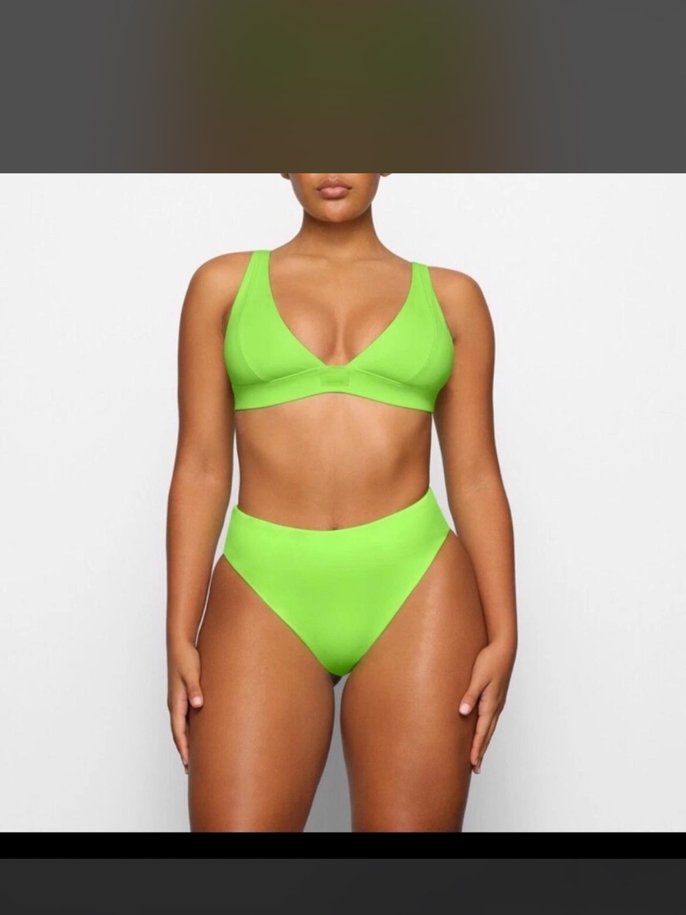 SKIMS SIGNATURE SWIM PLUNGE BIKINI TOP & Bottom